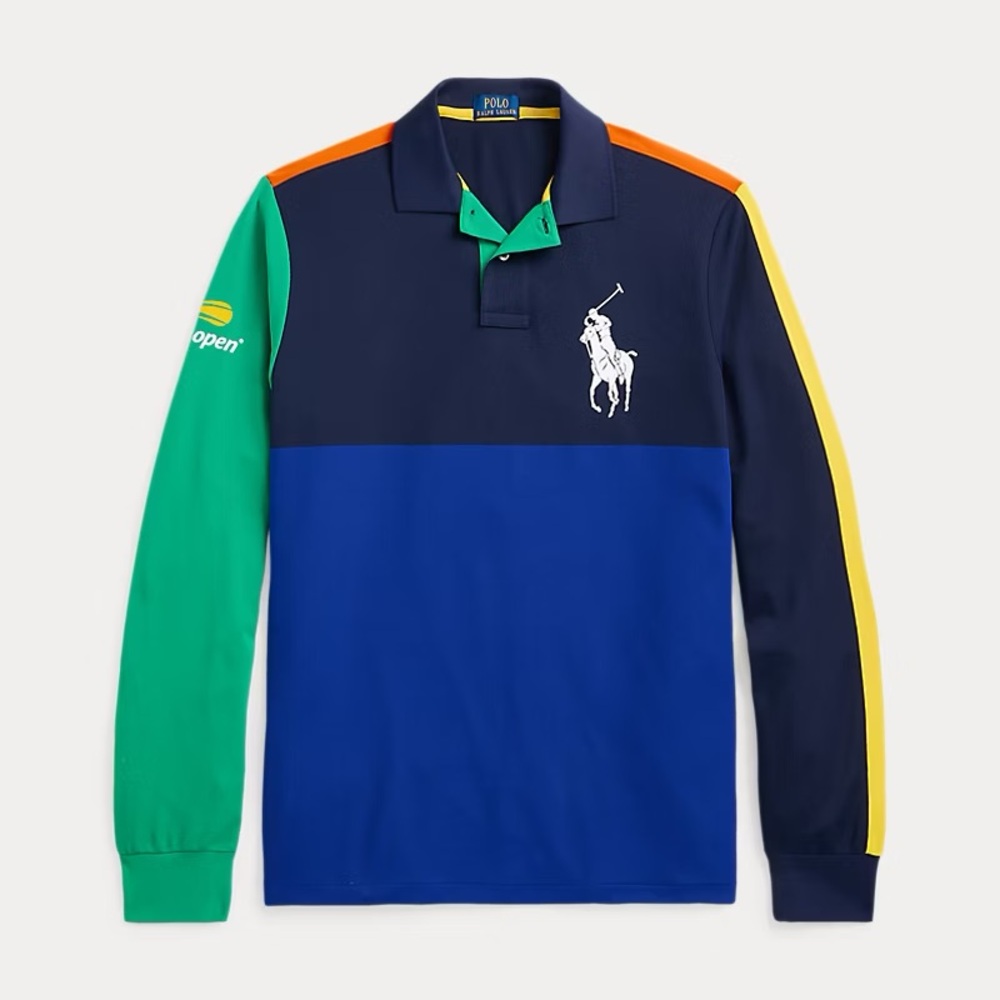 Polo Ralph Lauren US Open Ball Crew Long Sleeve Polo - XS Tennis Shirt  NWT 🎾